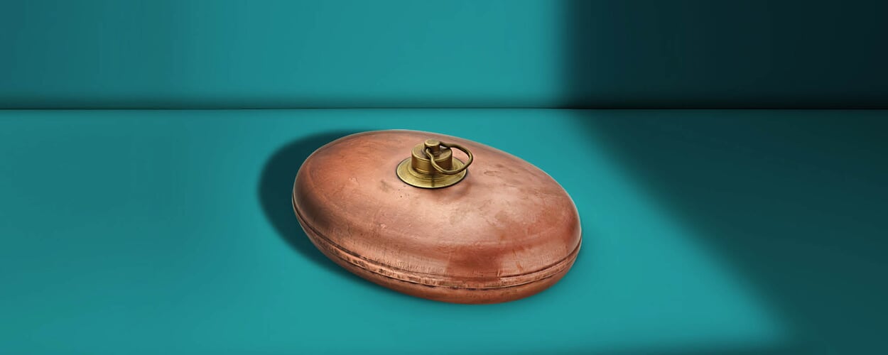 Bettwärmflasche Kupfer