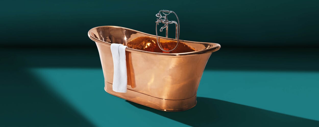 Badewanne Kupfer