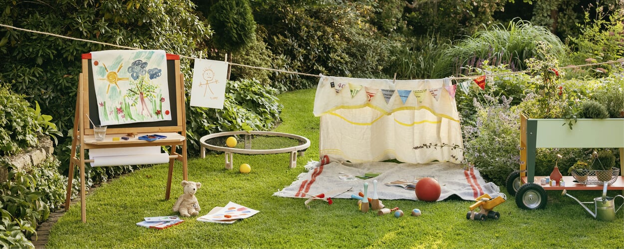 Bewegungsspiele im Garten