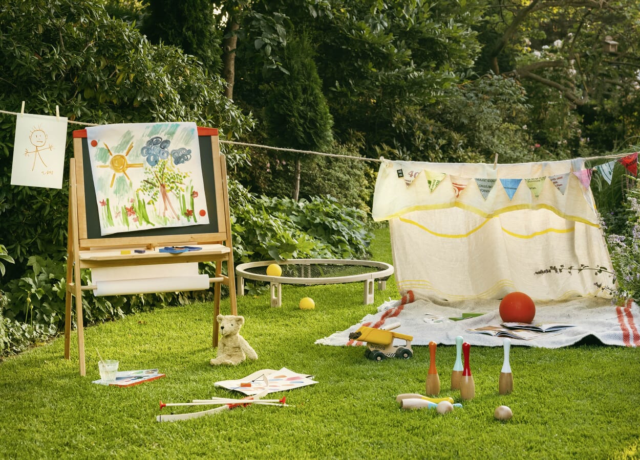 Bewegungsspiele im Garten