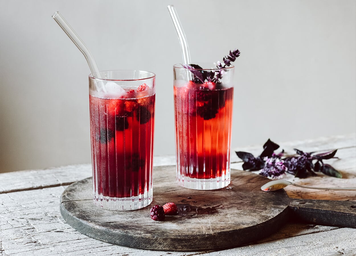 Berry iced tea