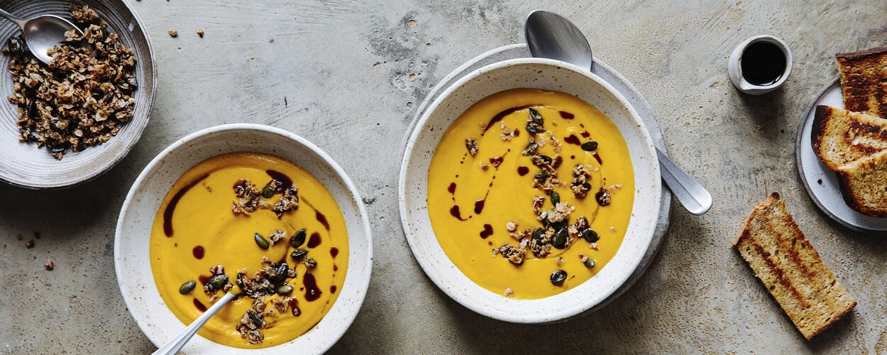 Geröstete Kürbissuppe