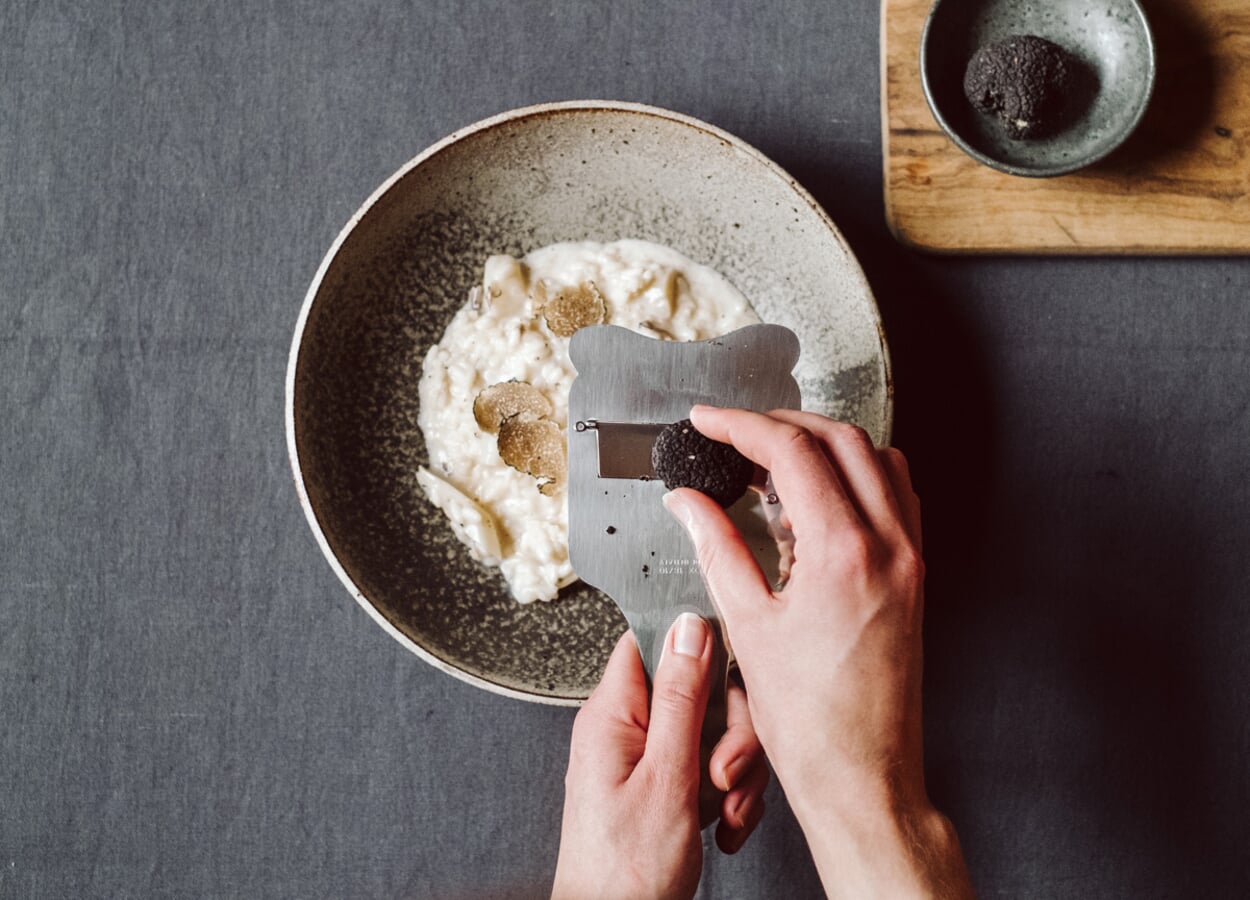 Schorsenerenrisotto met truffel