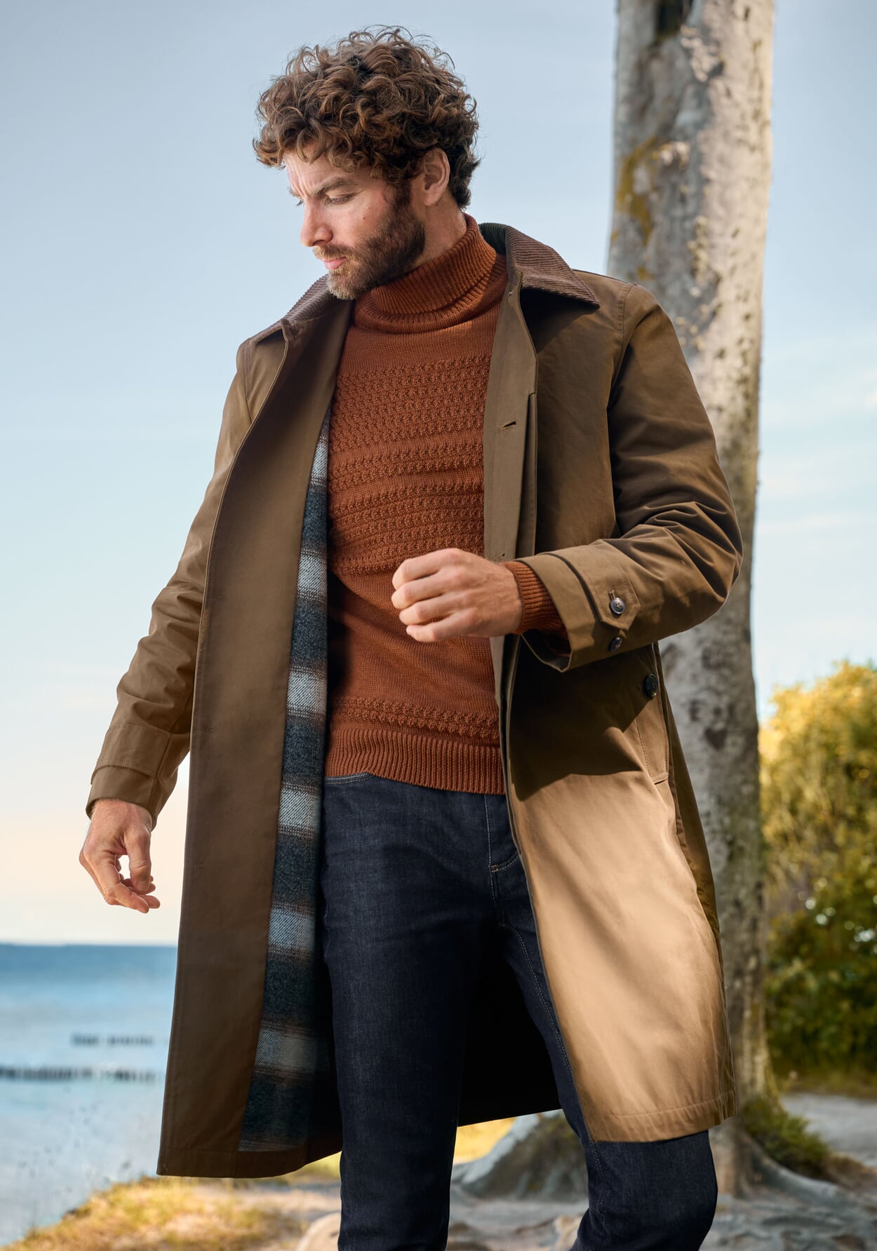 Model im Herbstoutfi