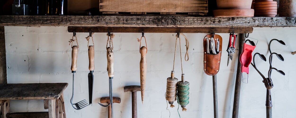 Gesmeed tuingereedschap van Krumpholz