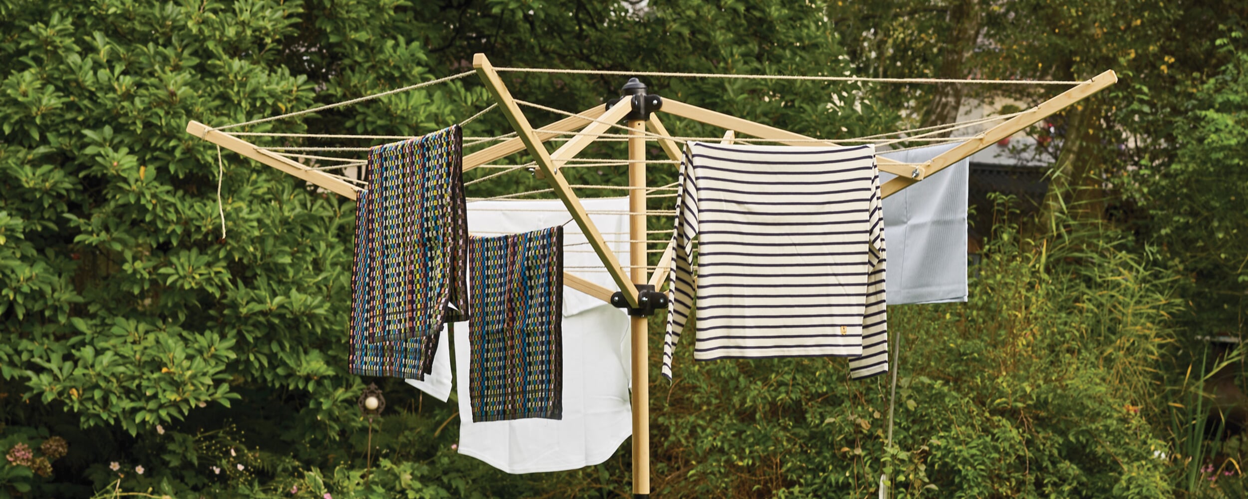 Wäsche draußen trocknen Ideen und Anregungen Manufactum