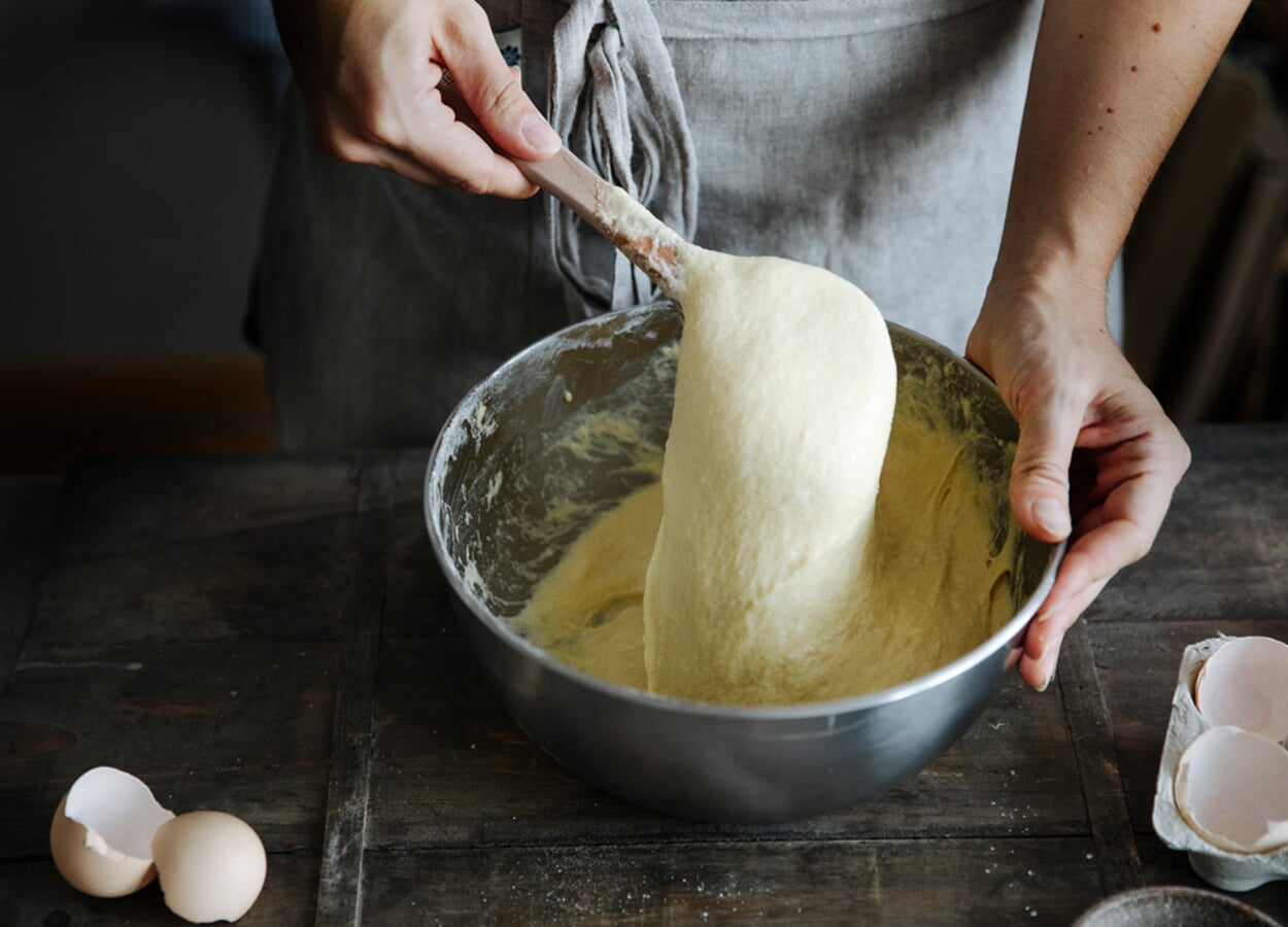 Prepare spaetzle dough