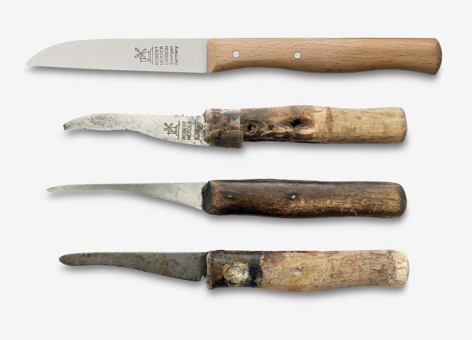Robert Herder Windmühlenmesser 4er Set, rostfreier Stahl | Günstiger