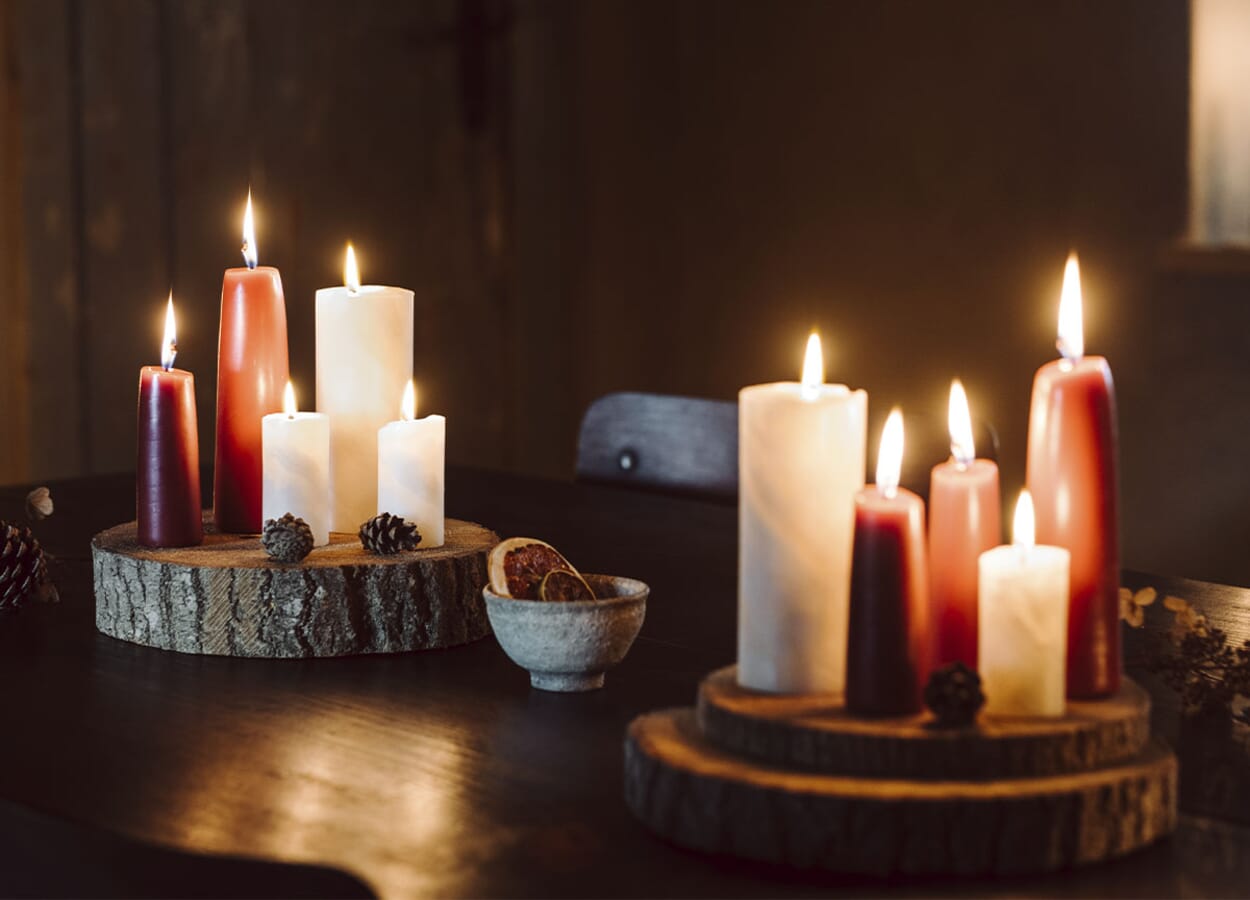 Stimmungsvolle Kerzen