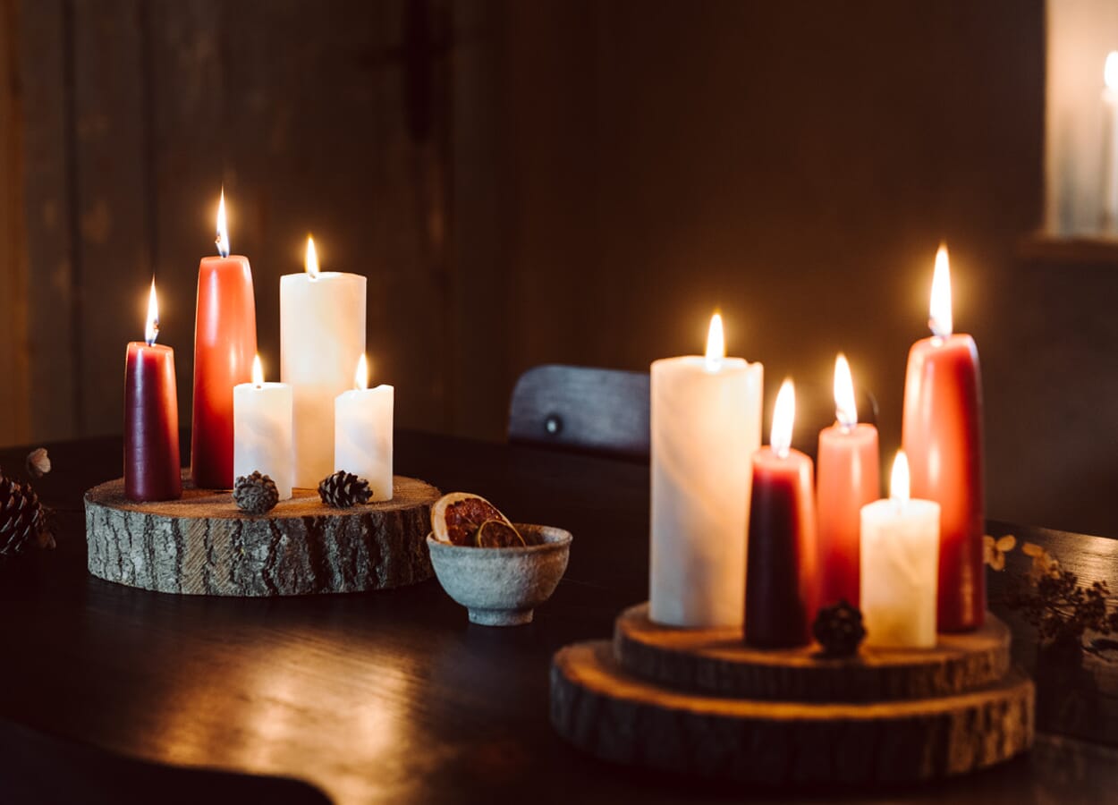 Stimmungsvolles Kerzenlicht