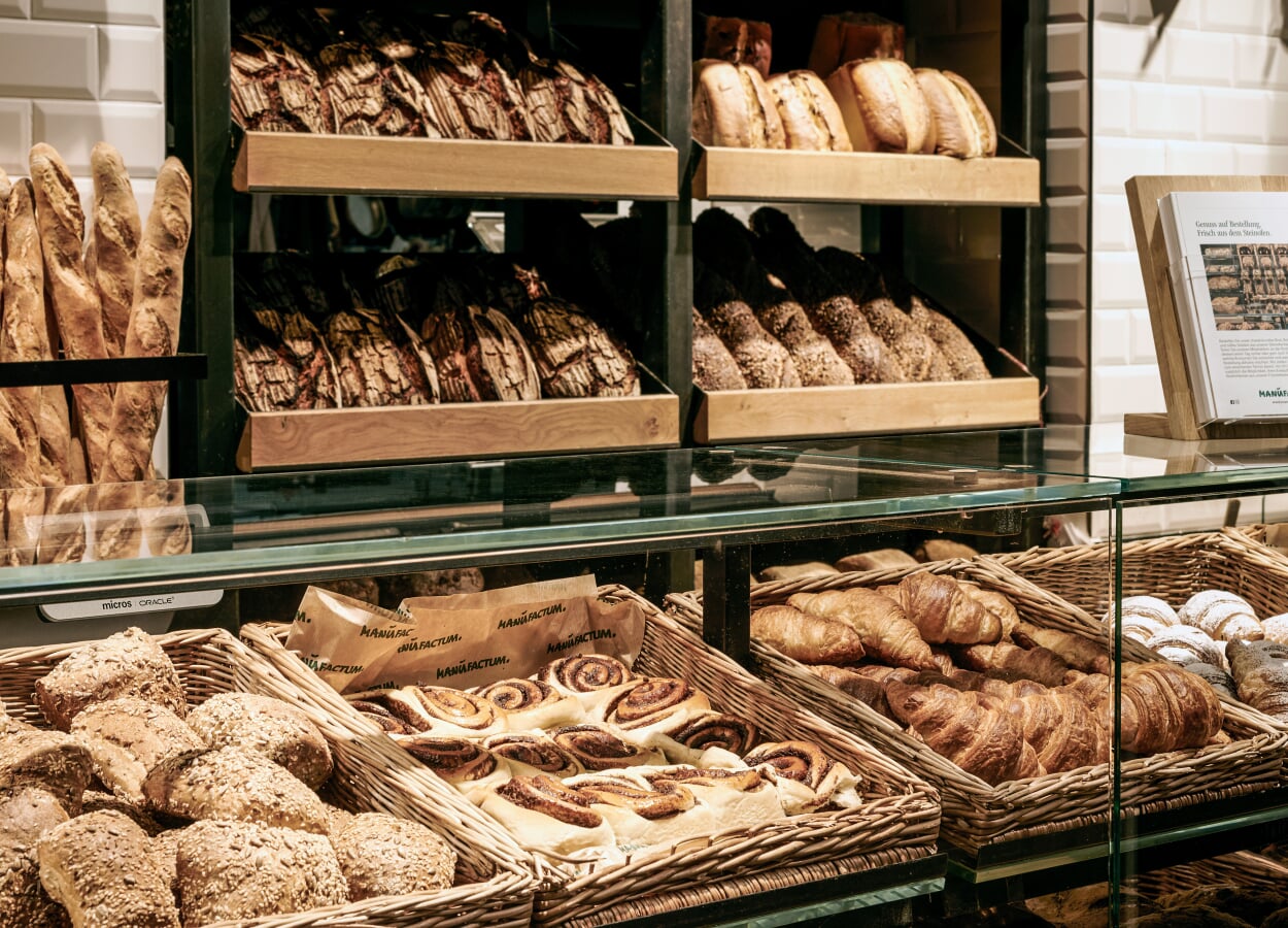 Comptoir des produits de boulangerie