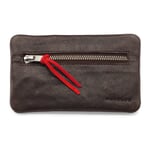 Supercourse key and coin case Dark brown / Red