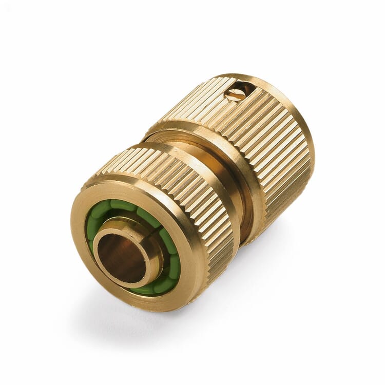 Brass Hose Connection with Water Stop
