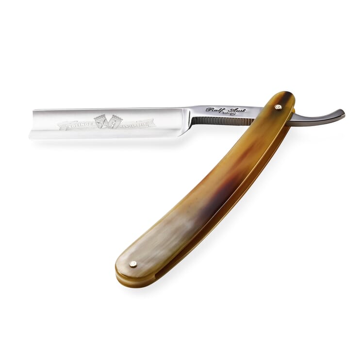 Ralf Aust Barberkniv med fuld hulslibning, Spansk hoved