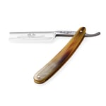 Ralf Aust Rasoio dritto full hollow grind Testa spagnola Maniglia a corno