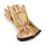 Gardening Glove Made of Leather Ochre 7