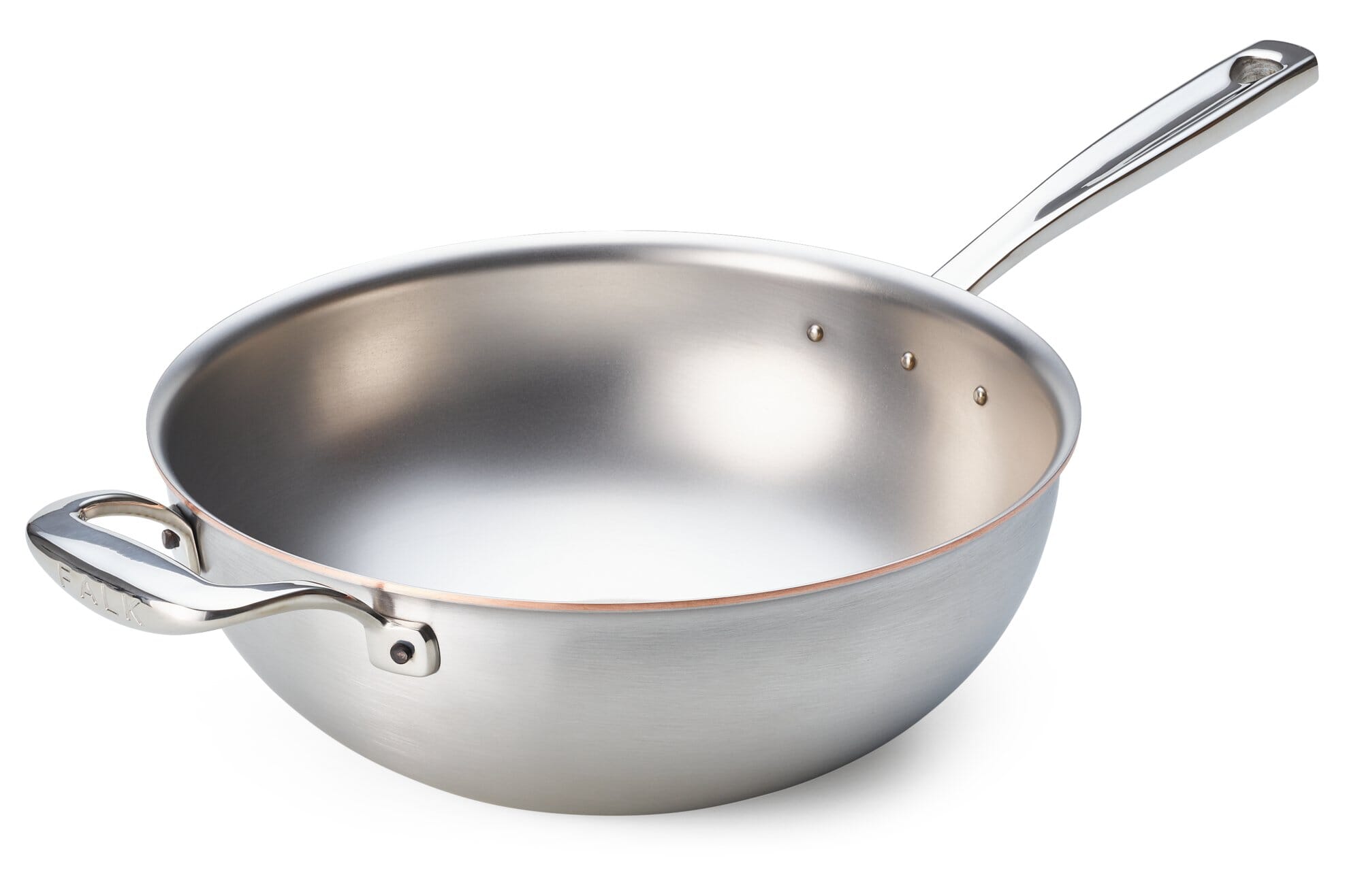 Risotto pan or wok copper core