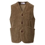 Men's corduroy vest Light brown