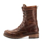 Zeha Herren-Schnürstiefel Mittelbraun