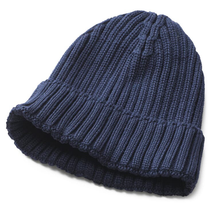 Casquette homme avec revers, Marine