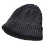 Bonnet pour homme à revers Noir