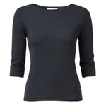 Eribé Damenpullover Dreiviertelarm Braun-Blau