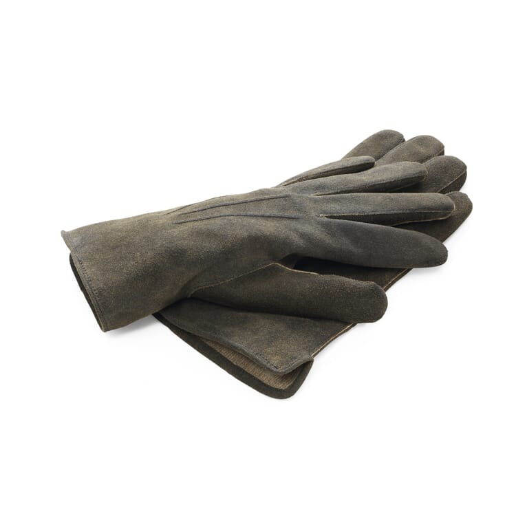 Men’s Gloves Made of Goatskin, Brown