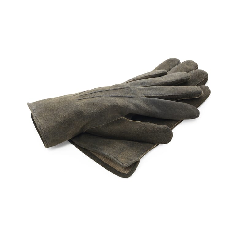Men's Goatskin Gloves.", Brown