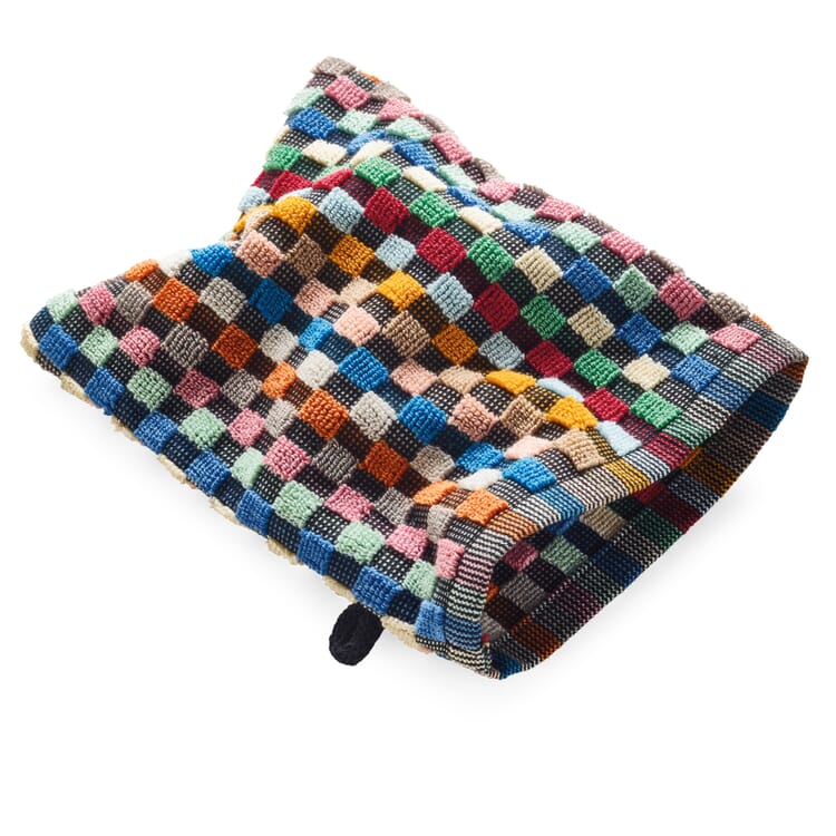 Towel Made of Chequered Terry Cloth, Washing Mitt