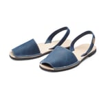 Menorca Avarcas Koehuid Blauw