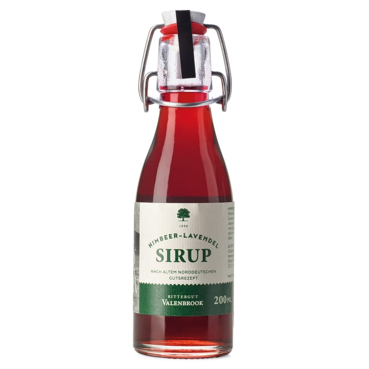 Sirop de framboise et de lavande