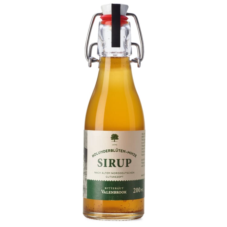 Sirop de fleurs de sureau à la menthe