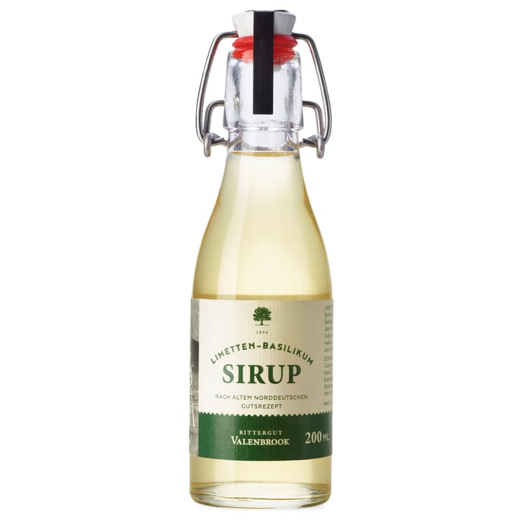 Lime and basil syrup