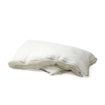 Bed Linen Made of Washed Linen 155 x 220 cm White