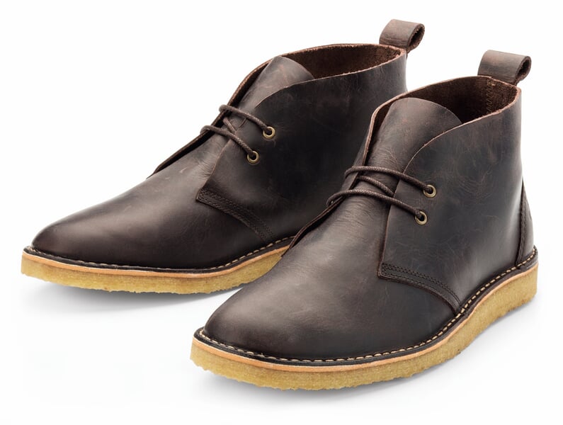 Mens boot crepe sole Brown