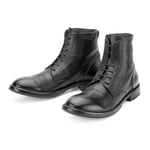 Bota con cordones para hombre Negro