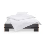 Bed Gurtbett Black 140 × 200 cm Belts in Black