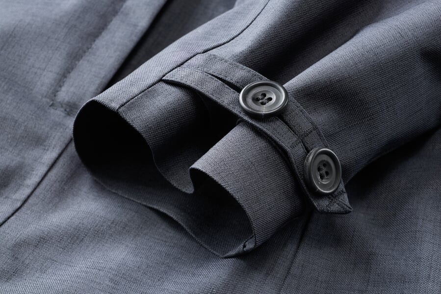 Weather coat Dark blue, close-up