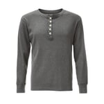 Henley-Shirt Graumeliert