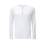 Henley-Shirt Weiß