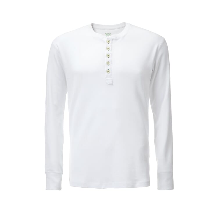 Henley-Shirt, Weiß