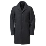 Men short coat virgin wool Gray