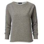 Ladies sweater merino wool Beige-Brown