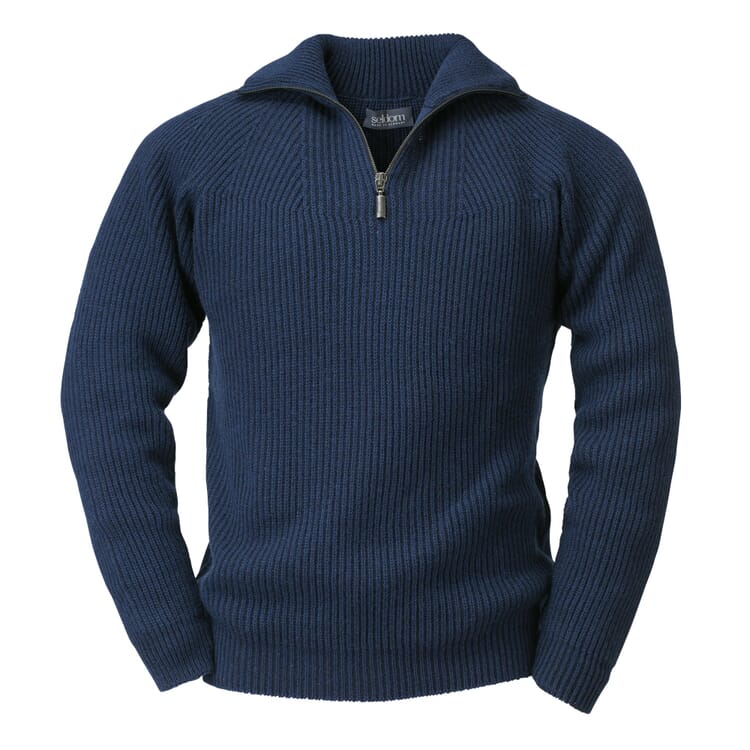 Men’s Half-Zip Sweater, Navy Blue