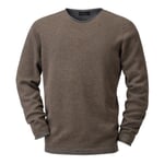 Men's Merino Wool Jumper Brown-Grey