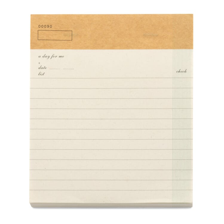 Check List Note Pad A5, White
