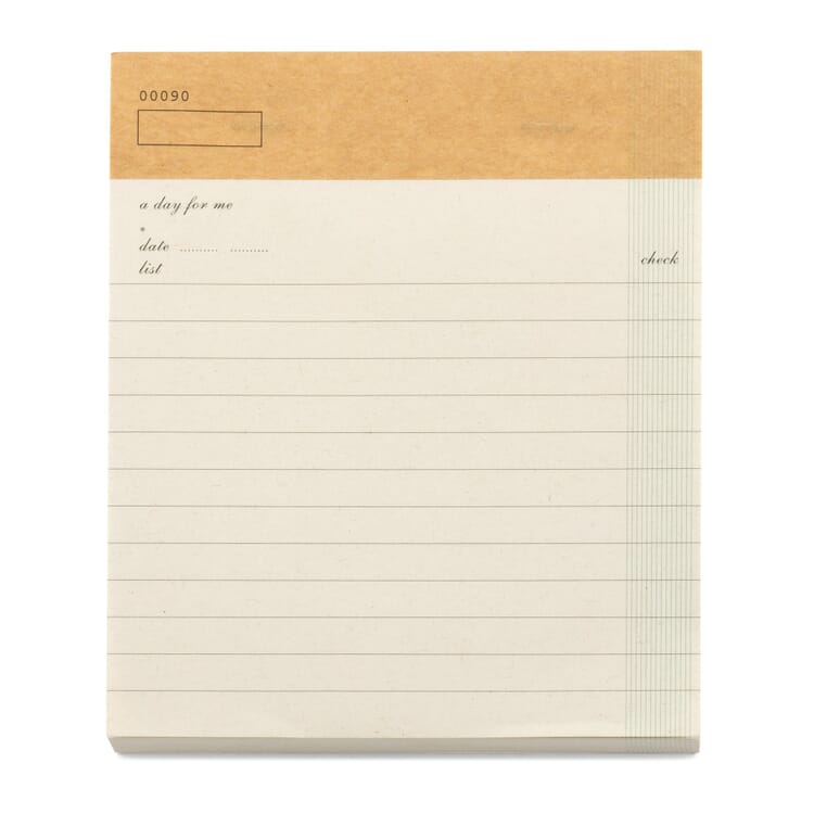 Tjekliste til notesblok A5