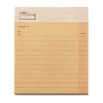 Check List Note Pad A5 Light brown
