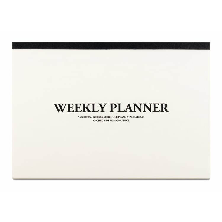 Weekly planner A4