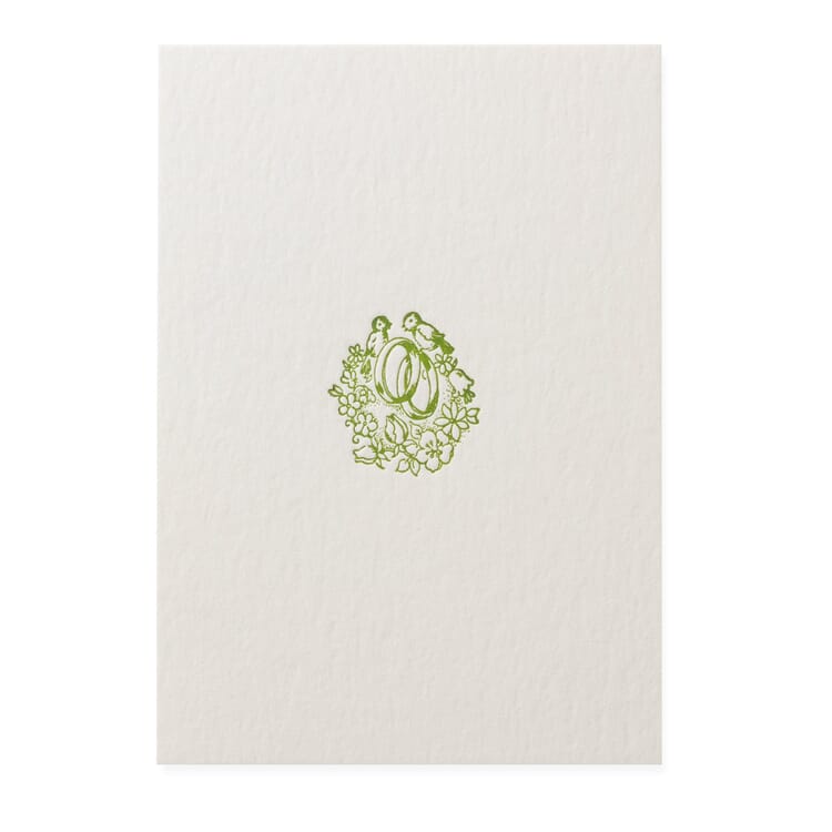 Greeting card letterpress, Wedding